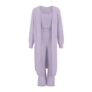 Fixmatti Women 3-Piece Cozy Fleece Lounge Set