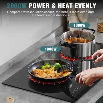 Hobsir 2 Burner Electric Cooktop - Ceramic 24 Inch