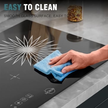 Hobsir 2 Burner Electric Cooktop - Ceramic 24 Inch