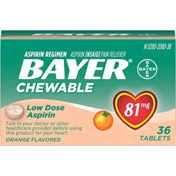 Bayer Children's Aspirin Chewable Low Dose Orange Tablets