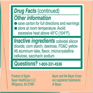 Bayer Children's Aspirin Chewable Low Dose Orange Tablets