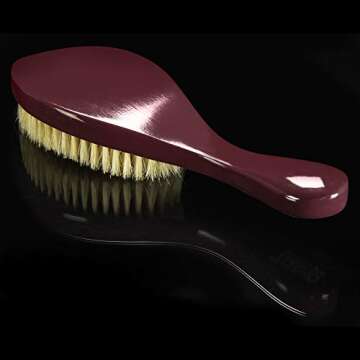 Torino Pro Wave Brushes by Brush King - Medium Curve Wave Brush, 100% Boar Bristles, All Purpose Wave Brush for 360 Waves - #490