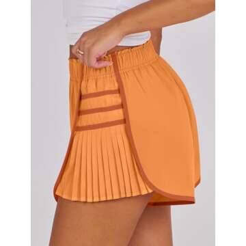 Caracilia Women Running Shorts High Waisted Flowy Design