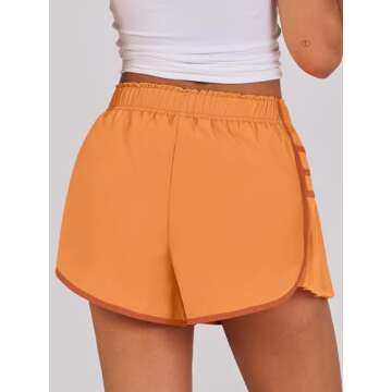 Caracilia Women Running Shorts High Waisted Flowy Design