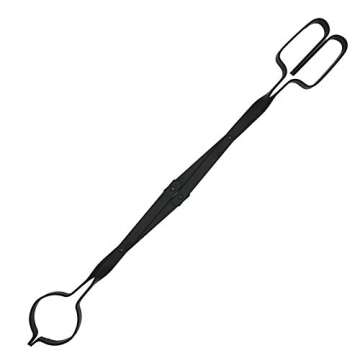 Rocky Mountain Goods Firewood Tongs - Reinforced Wrought Iron for extra strength - 26” - Log grabb...