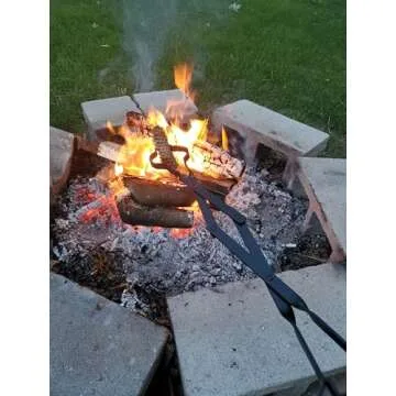 Rocky Mountain Goods Firewood Tongs - 26” Heavy Duty Design