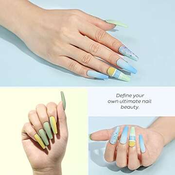 Gel Nail Polish 24 Colors 7ML Summer Neon Gel Polish Set Soak Off Gel Nail Kit Green Red Glitter Nail Gel Polish Set Nail Art Starter Kit Beauty Gifts Set Box by Modelones