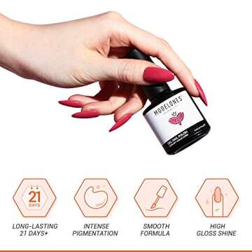 Gel Nail Polish 24 Colors 7ML Summer Neon Gel Polish Set Soak Off Gel Nail Kit Green Red Glitter Nail Gel Polish Set Nail Art Starter Kit Beauty Gifts Set Box by Modelones