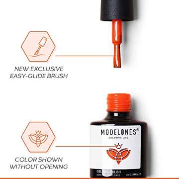 Gel Nail Polish 24 Colors 7ML Summer Neon Gel Polish Set Soak Off Gel Nail Kit Green Red Glitter Nail Gel Polish Set Nail Art Starter Kit Beauty Gifts Set Box by Modelones