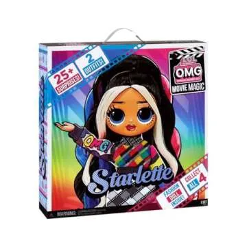 L.O.L. Surprise! OMG Movie Magic Starlette Fashion Doll with 25 Surprises Including 2 Outfits, 3D Glasses, Accessories, Reusable Playset– Gift for Kids, Toys for Girls Boys Ages 4 5 6 7+ Years Old