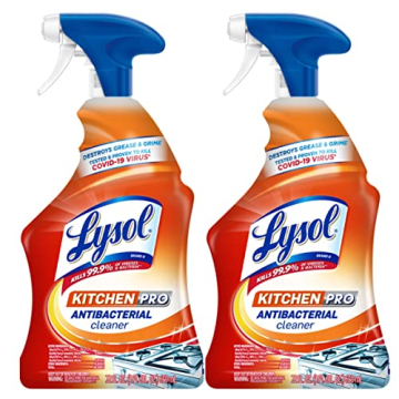 Lysol Pro Kitchen Spray Cleaner and Degreaser, Antibacterial All Purpose Cleaning Spray for Kitchens...