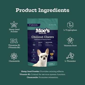 Moe’s Hemp Calming Chews - Natural Stress Relief for Dogs