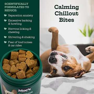 Moe’s Hemp Calming Chews for Dogs - Natural Anxiety Relief