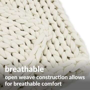 Nuzzie Chunky Knit Blanket - Sustainable, Breathable Comfort