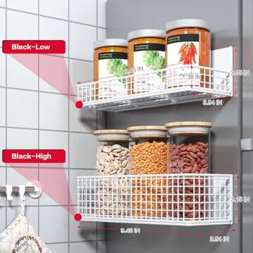 LIFEFAN Magnetic Storage Basket for Home and Office