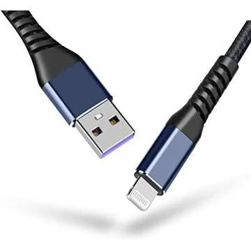 [ Apple Certified 2pack ] iPhone Charger 6ft,Lightning Cable Long 6 Foot Cord, Fast Charging Cables ...