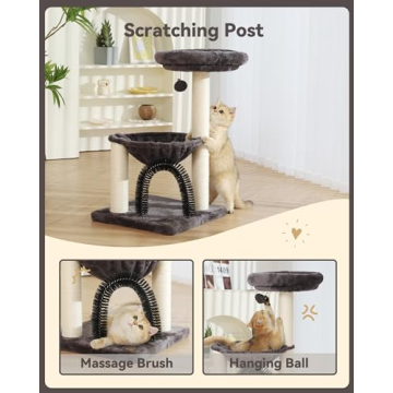 HOOPET 27.8-Inch Ideal Cat Tree Tower for Play & Rest