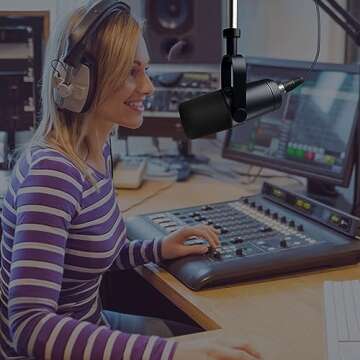 VeGue USB XLR Dynamic Microphone for Podcasting and Gaming