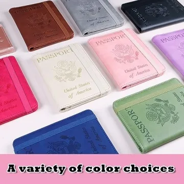 Melsbrinna Waterproof RFID Passport Holder Pink Secure Travel