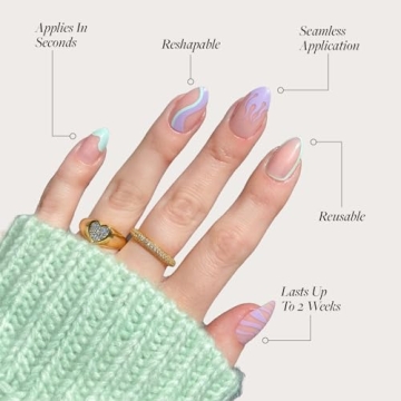 Glamnetic Press-On Nails Kit | Wild Card Stylish Manicure