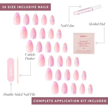 Glamnetic Press-On Nails Kit | Wild Card Stylish Manicure