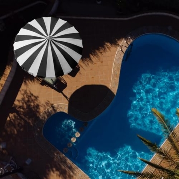 Stylish Funsite 8Ft Patio Pagoda Umbrella for Outdoors