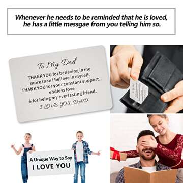 TAGOMEI Valentines Day Gifts for Dad Mens Bracelet Gifts, Cross Bracelet for Men Birthday Gifts for Dad from Daughter Son, Christian Gifts Handmade Tiger Eye Beaded Bracelets with Engraved Wallet Card