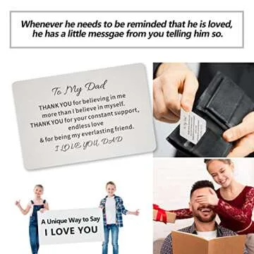 TAGOMEI Valentines Day Gifts for Dad Mens Bracelet Gifts, Cross Bracelet for Men Birthday Gifts for Dad from Daughter Son, Christian Gifts Handmade Tiger Eye Beaded Bracelets with Engraved Wallet Card