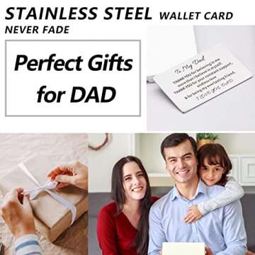 TAGOMEI Valentines Day Gifts for Dad Mens Bracelet Gifts, Cross Bracelet for Men Birthday Gifts for Dad from Daughter Son, Christian Gifts Handmade Tiger Eye Beaded Bracelets with Engraved Wallet Card