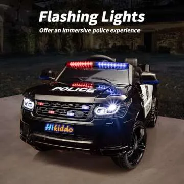 Hikiddo 24V Electric Police Car Ride-On for Kids