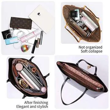 iN. Purse Organizer Insert - Large Waterproof Handbag Organizer