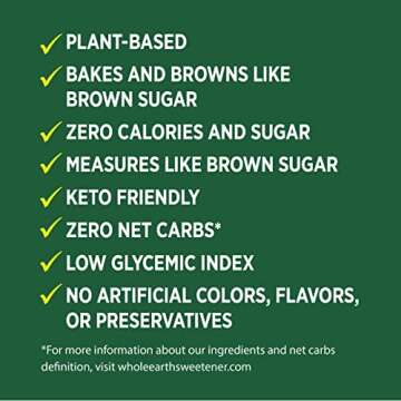 Whole Earth Allulose Baking Blend Brown Sugar Substitute, 12 Ounce Bag