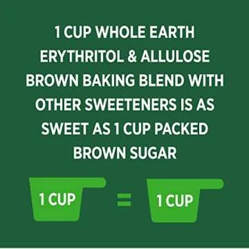 Whole Earth Allulose Baking Blend Brown Sugar Substitute, 12 Ounce Bag