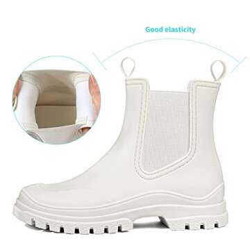 Stylish DKSUKO Women's Short Waterproof Rain Boots