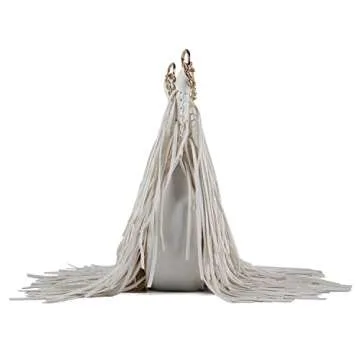 LUI SUI Women's Fringed Faux Suede Crossbody Bag