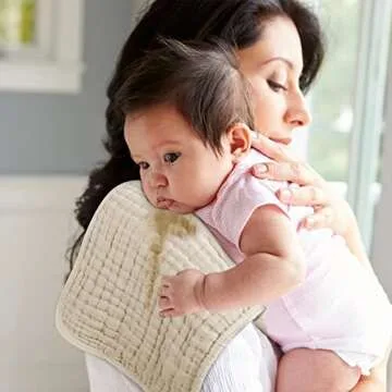 Looxii Muslin Burp Cloths 100% Cotton Muslin Cloths 12 Pack Large 20''x10'' Extra Soft and Absorbent Baby Burping Cloth for Boys and Girls (Apricot)