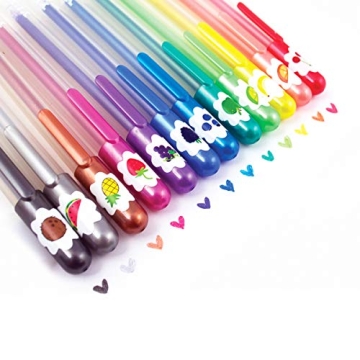 Ooly Glitter Gel Pens Set of 12 - Scented Fun for All Ages