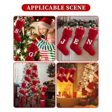 Personalized 20-Inch Monogrammed Christmas Stockings