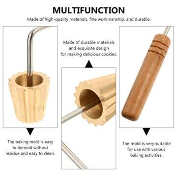 DOITOOL Cookie Cutters Cake Stencil Egg Tart Baking Baking Malaysia Baking Mould Deep Fry Basket DIY...