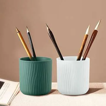 Cute Ceramic Desk Organizer Pen Holder for Women