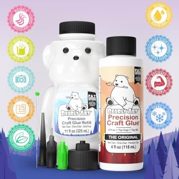 Bearly Art Precision Craft Glue Bundle with Tip Kit Included