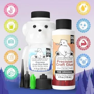 Bearly Art Precision Craft Glue Bundle with Tip Kit Included