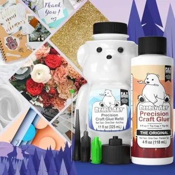 Bearly Art Precision Craft Glue Bundle with Tip Kit Included