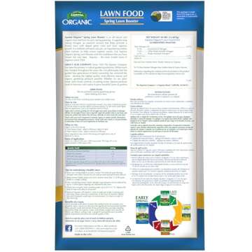 Espoma Organic Spring Lawn Booster 8-0-0 Natural & Organic Lawn Fertilizer - 30 lb. Bag for Up to 5,...