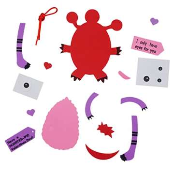 4E's Novelty Valentine's Monster Craft Kit - Fun DIY for Kids