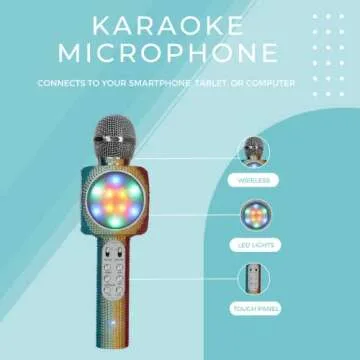 Wireless Express Sing-Along Bling Karaoke Microphone and Speaker