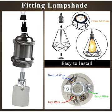 DiCUNO Vintage E26 Socket for Industrial Lighting Projects