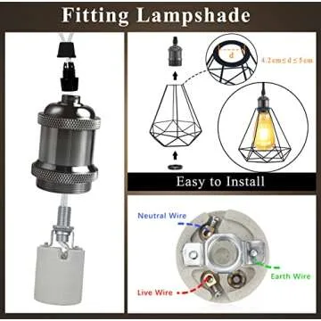 DiCUNO Vintage E26 Socket for Industrial Lighting Projects