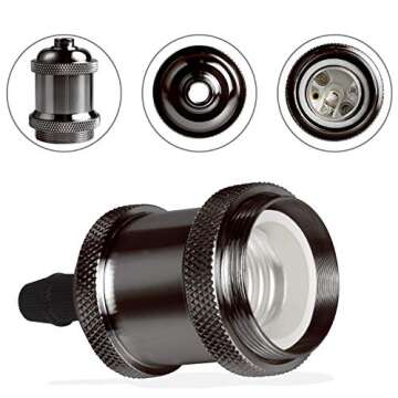 DiCUNO Vintage E26 Socket for Industrial Lighting Projects