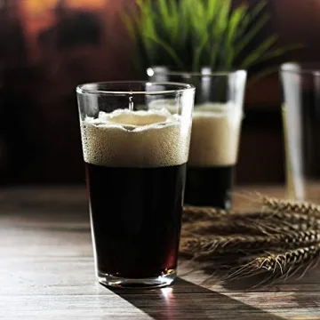 LUXU Classic Beer Pint Glasses for Any Occasion